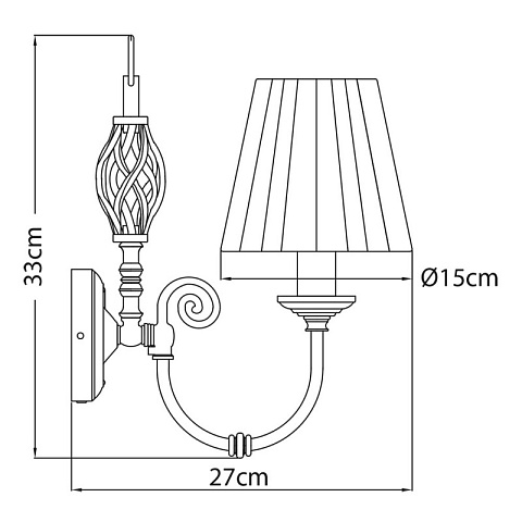 Бра ARTE Lamp A8390AP-1AB