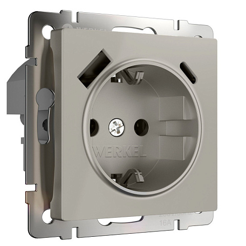 Розетка Werkel W1271704 дымчатый