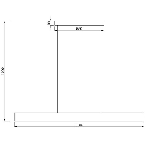 Линейный светильник ARTE Lamp A2505SP-2BK