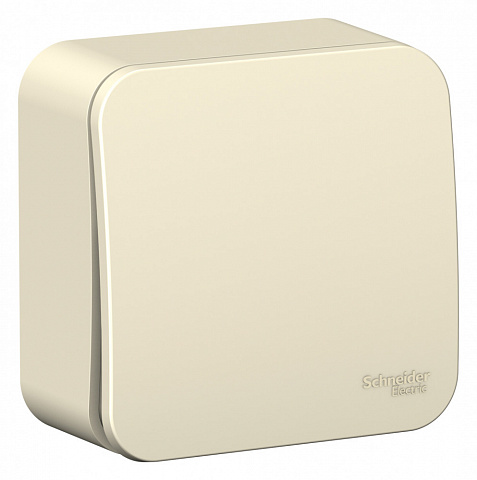 Systeme Electric Blanca наруж Молочный Выключатель 1-клавишный 6А, 250В, изолир. пластина