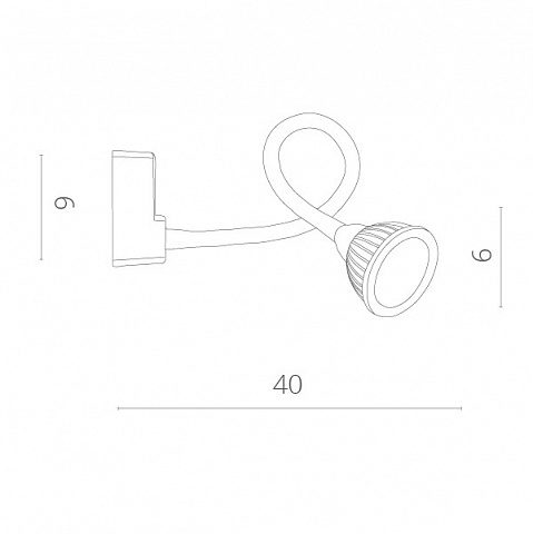 Бра ARTE Lamp A4107AP-1BK