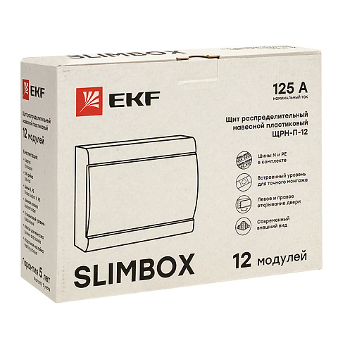 EKF PROxima SlimBox Щит распред. навесной ЩРН-П-12 IP41