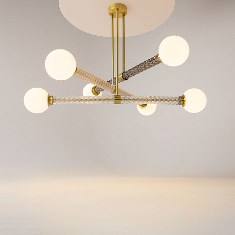 Люстра на штанге Maytoni MOD287PL-06BS
