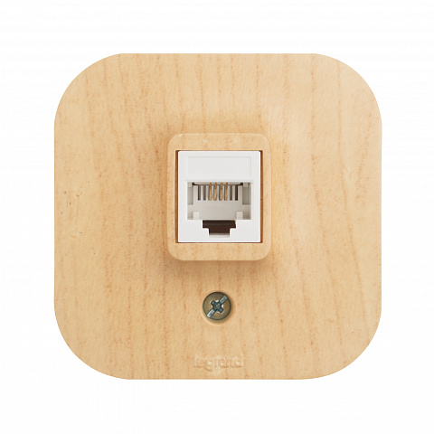 Legrand Quteo Сосна Розетка RJ11