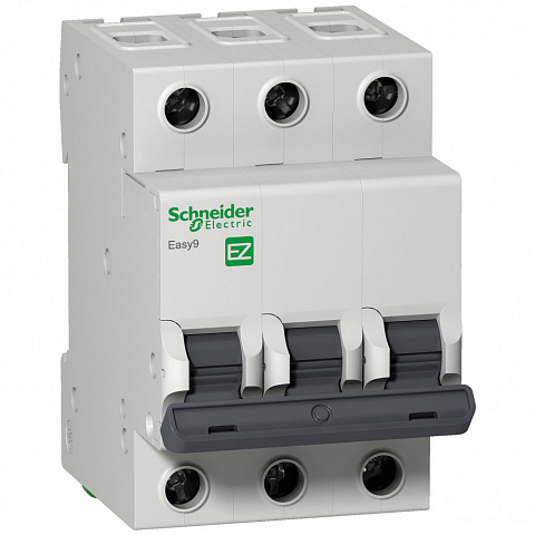 Schneider Electric EASY 9 Автоматический выключатель 3P 63A (C) 6кА =S=