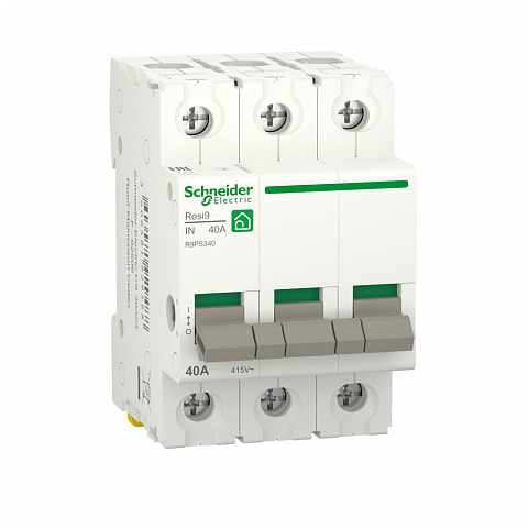 Schneider Electric RESI9 Выключатель нагрузки (мод. рубильник) 40А 3P