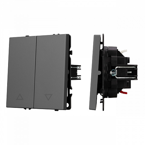 Механизм выключателя управления шторами SWT-NOBE-MKR2-SFPL-GR (230V, 10A) Arlight 054275