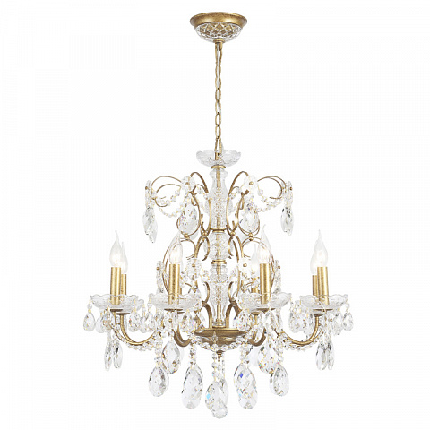 Подвесная люстра Crystal Lux ODELIS SP8 GOLD
