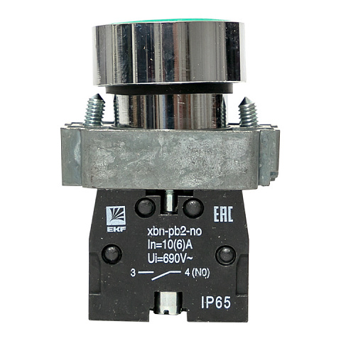 EKF PROxima Кнопка BA31 зеленая NO IP65