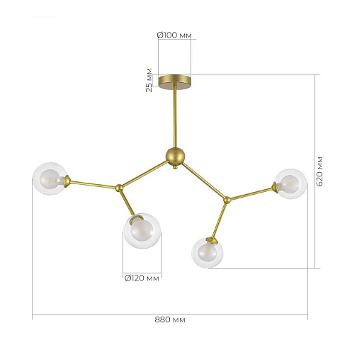 Люстра на штанге Evoluce SLE1106-203-04
