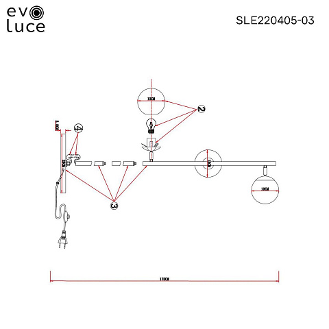 Торшер Evoluce FORLI SLE220405-03