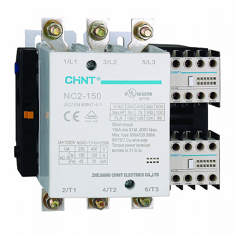 CHINT Контактор NC2-150 150A 400В/АС3 50Гц (Ro)