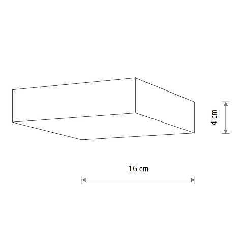 Потолочный cветильник Nowodvorski Lid Square Led White 10421