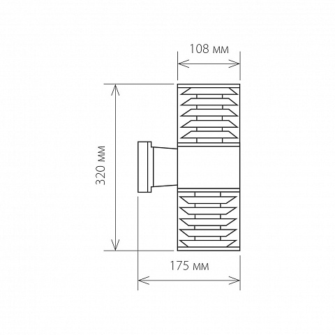 Уличный настенный светильник Elektrostandard 1407 Techno a032609