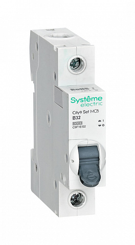 Systeme Electric City9 Set Автоматический выключатель (АВ) B 32А 1P 6kA 230В