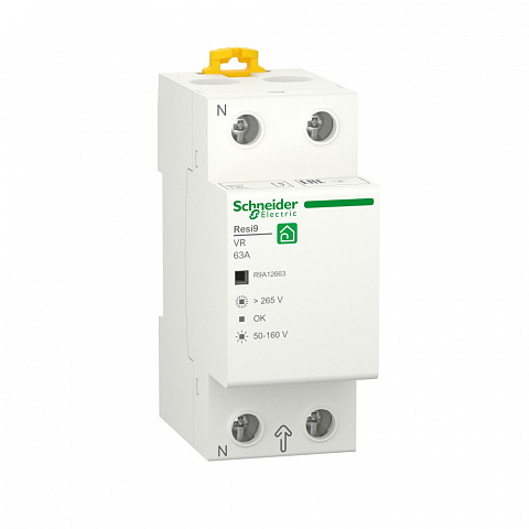 Schneider Electric RESI9 Реле напряжения 63А 1P+N 230В 50Гц