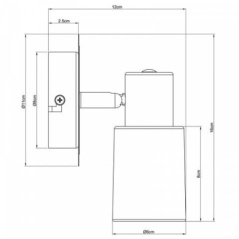 Спот ARTE Lamp A4510AP-1SS