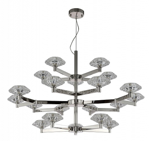 Подвесная люстра Crystal Lux Rebeca SP5+10+5 Nickel