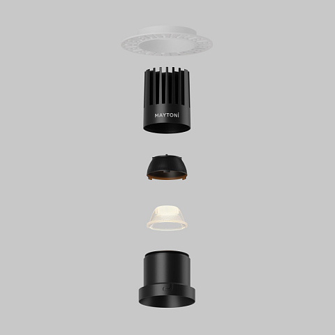 Встраиваемый светильник Maytoni DL122-15W-2.7K-TRS-B