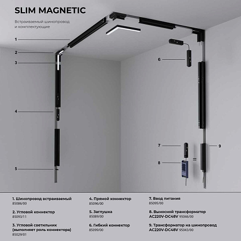 Трековый светодиодный светильник Elektrostandard Slim Magnetic 85008/01 a057196
