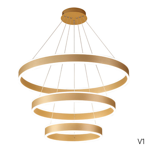 Подвесной светильник Crystal Lux MUCHOS SP158W LED GOLD
