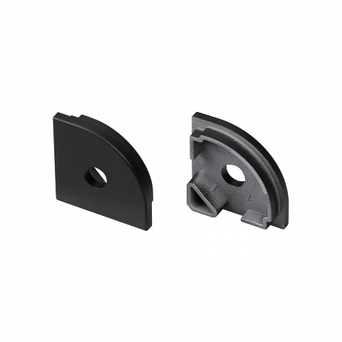 Заглушка SL-KANT-H20 BLACK с отверстием Arlight 049405