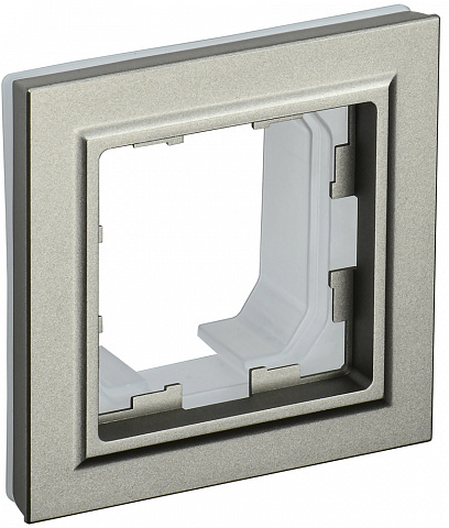 IEK BRITE BASE Шампань Рамка 1-м IP44 РУ-1-БрШ-44