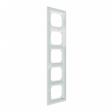 Schneider Electric Merten SM M-Elegance Стекло Белый Кристалл Рамка 5-ая