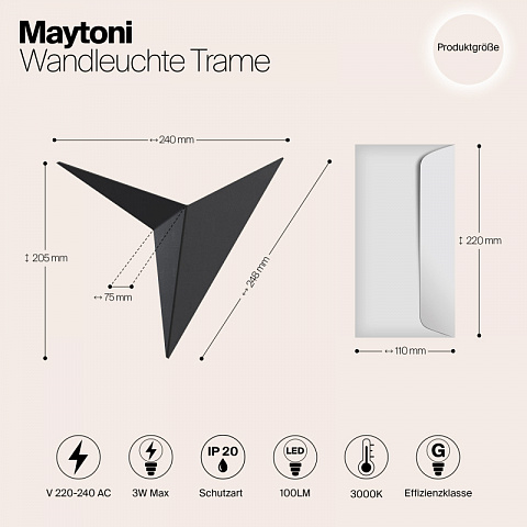 Бра Maytoni C808WL-L3B