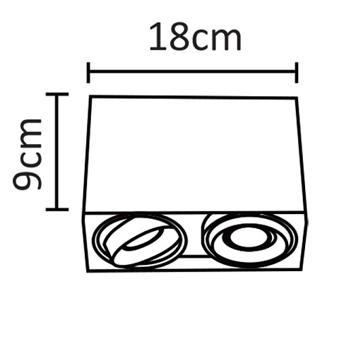 Накладной светильник ARTE Lamp A5655PL-2BK