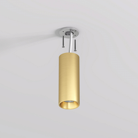 DK2615-SB Накладной светильник SHINE TUBE со светодиодом, D45*H115, IP20, 3000К, 7W, RA?90, сатинированная латунь, алюминий