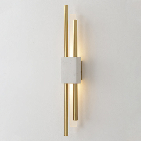 Бра Crystal Lux CARTA AP6W LED WHITE/BRASS