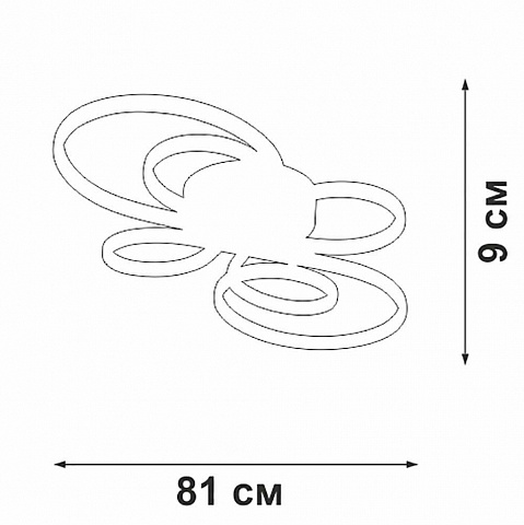 Накладная люстра Vitaluce V3775-0/2PL