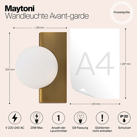 Бра Maytoni MOD324WL-01BS