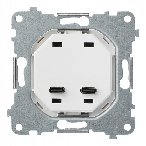 Механизм USB-зарядного устройства С/C, 60 Вт (32382)
