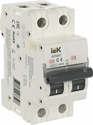 IEK ARMAT Автоматический выключатель M06N 2P C 4А