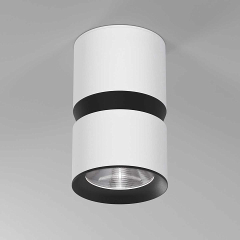 Потолочный светодиодный светильник Elektrostandard Kayo 25049/LED 12W 4000К белый/черный a064731
