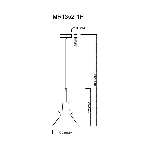 Подвесной светильник MyFar Kristina MR1352-1P