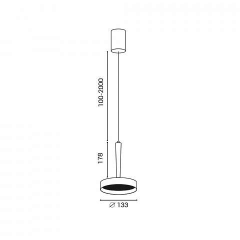 Подвесной светильник Italline IT02-025 gold 3000K+IT02-024 black