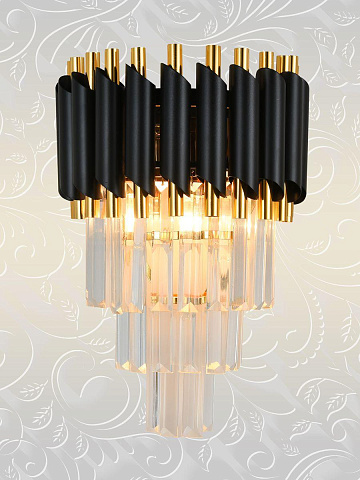 Настенный светильник Natali Kovaltseva Darian 76017/2W Gold Black