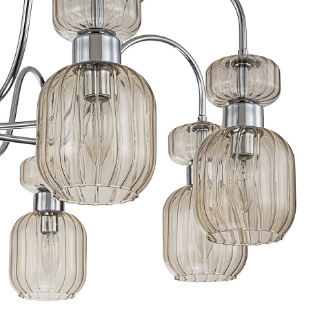Люстра на штанге Escada 1141/8PL Chrome/Beige