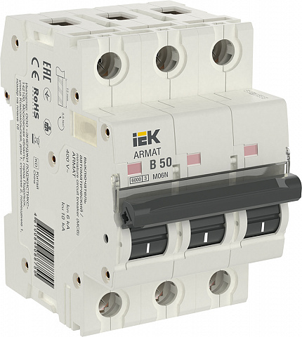 IEK ARMAT Автоматический выключатель M06N 3P B 50А