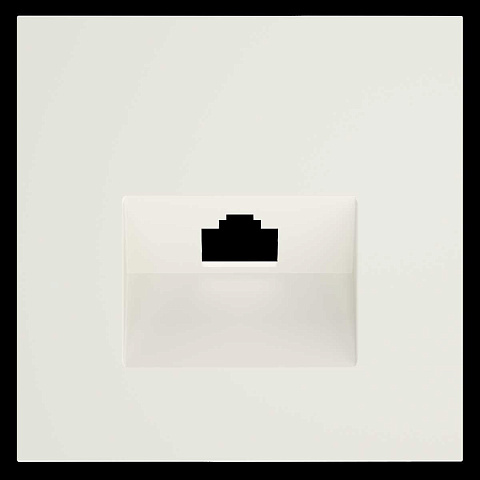Накладка для розетки компьютерной RJ45 кат.6, S70 (хлопок) Voltum VLS001313