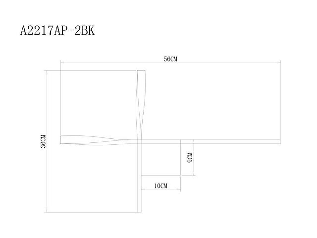 Бра ARTE Lamp A2217AP-2BK