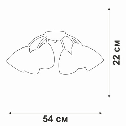 Накладная люстра Vitaluce V3737-0/6PL