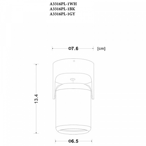 Спот ARTE Lamp A3316PL-1BK