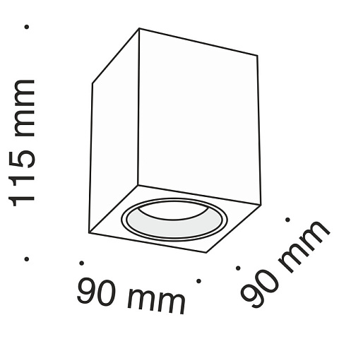 Накладной светильник Maytoni C013CL-01B