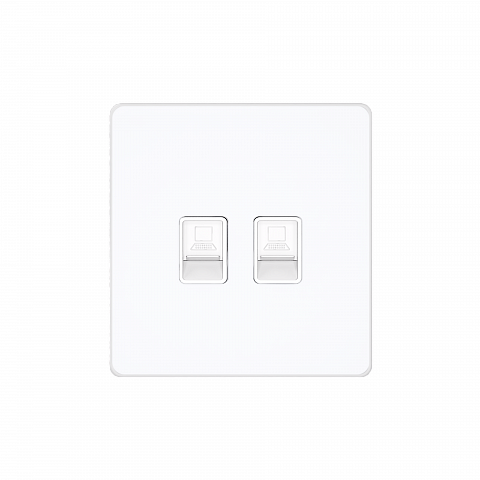 Systeme Electric Systeme Infinity Арктический лед Розетка информационная RJ-45 кат.6 2-я