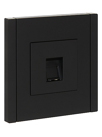 IEK FORTE&PIANO Черный Розетка комп. RJ45 кат.5E FP132