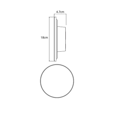 Светильник настенный ARTE Lamp A3412AL-1BK